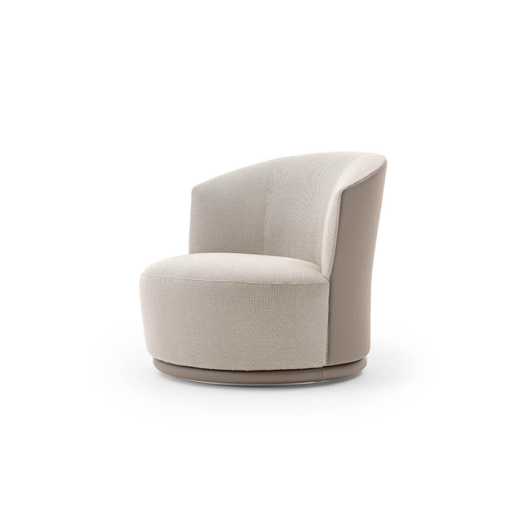 small white armchair