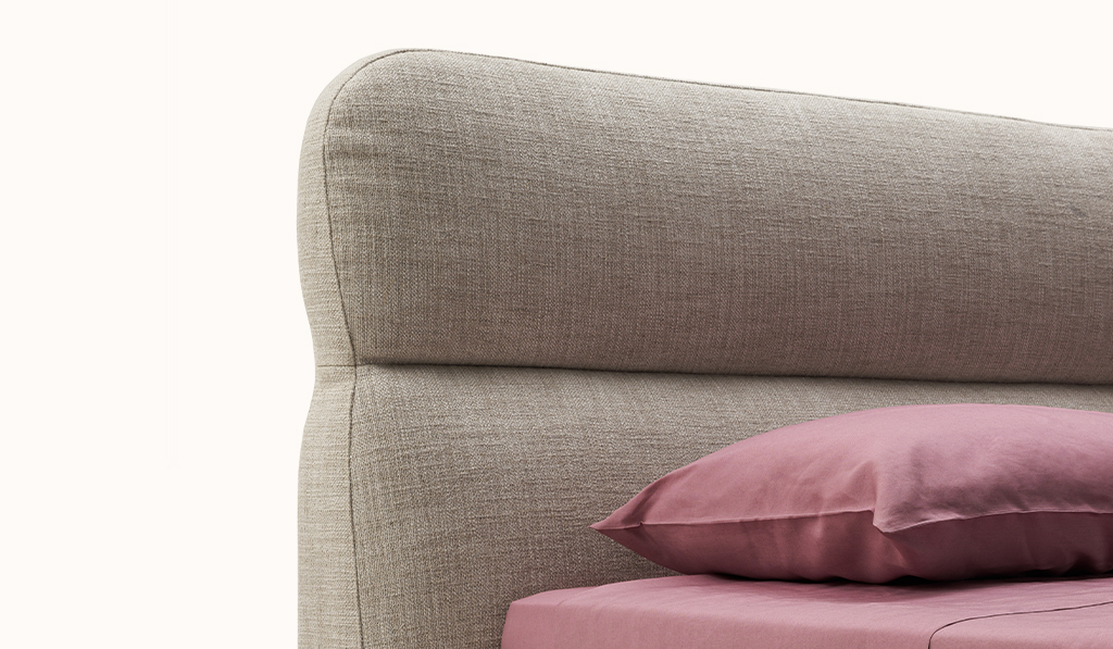 Trevi bed in fabric from turri furniture collection