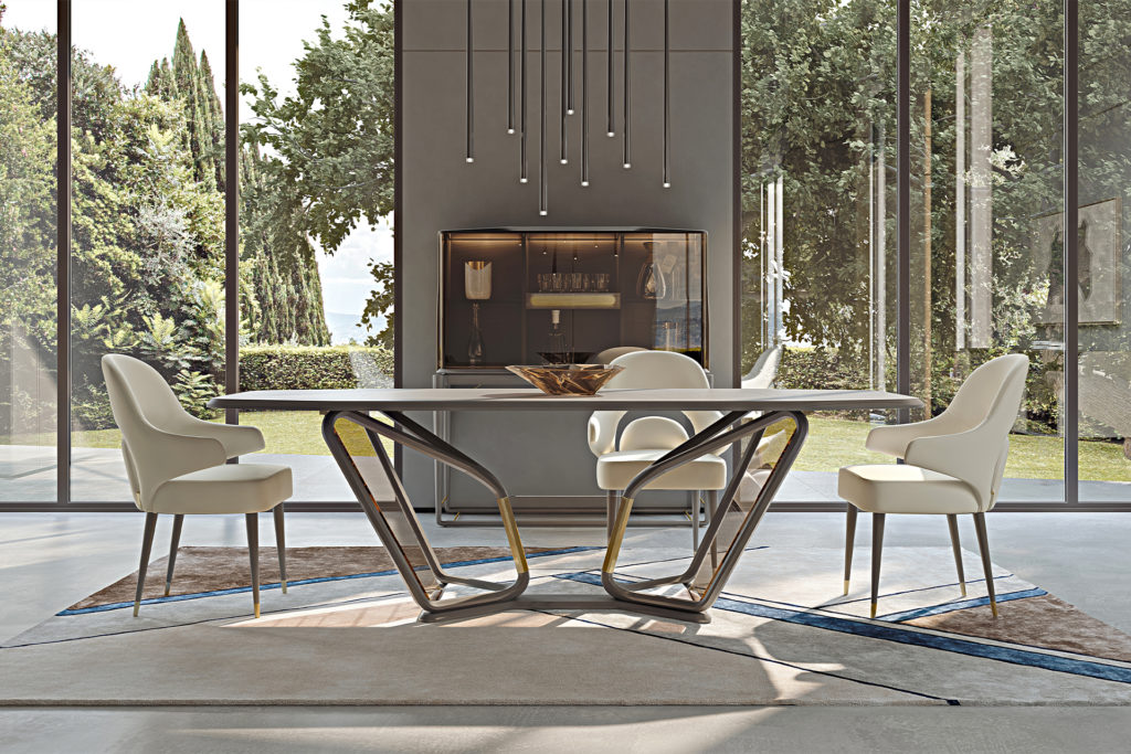 Wednesday panel Asian Vine Dining - TURRI - Made in Italy Furnitures